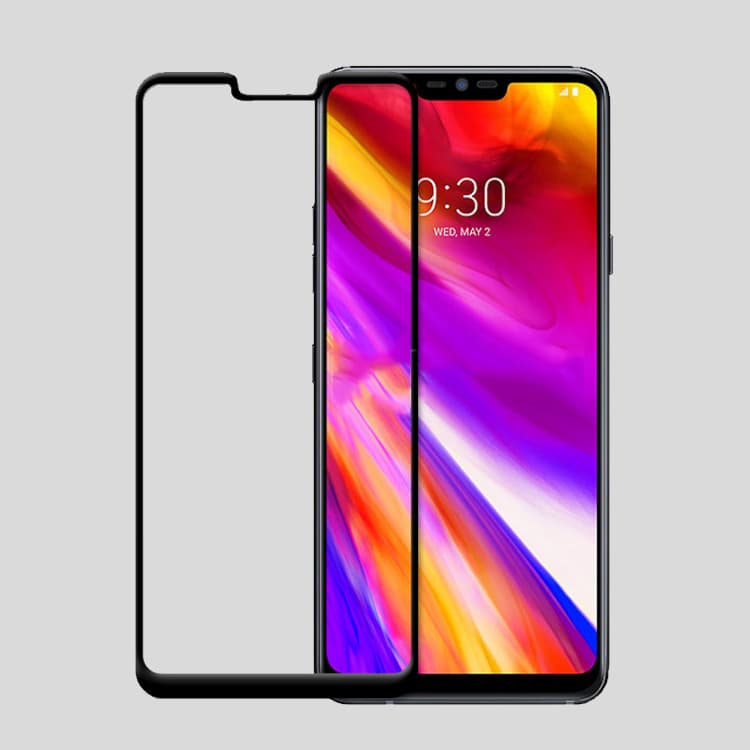 Full cover tempered glass screen protector for LG G7